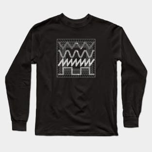 SYNTHESIZER WAVEFORMS #9 FATWAVES MONOCOLOR Long Sleeve T-Shirt